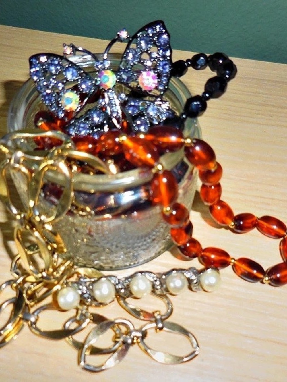 vintage mystery jewelry jar